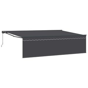 vidaXL Toldo Retr&aacute;ctil Antracita 500 x 300 cm Poli&eacute;ster y Aluminio