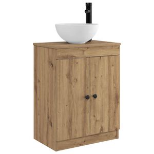 vidaXL Vanidad de ba&ntilde;o con lavabo Roble artisan 54 x 35 x 83 cm