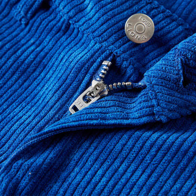 Pantalón infantil pana azul cobalto 128