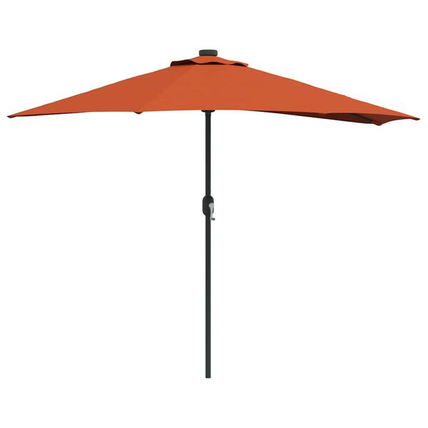 vidaXL Parasol de jardín Terracota 294 x 150 x 224 cm tela