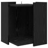vidaXL Cub&iacute;culo para caja de arena de gato Roble Negro 42 x 42 x 51 cm