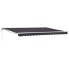vidaXL Toldo Retr&aacute;ctil El&eacute;ctrico Antracita 4,5 x 3 m