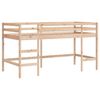 vidaXL Cama alta de niños con escalera madera maciza pino 90x190 cm