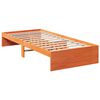 vidaXL Sofá cama sin colchón madera maciza pino marrón cera 90x190 cm