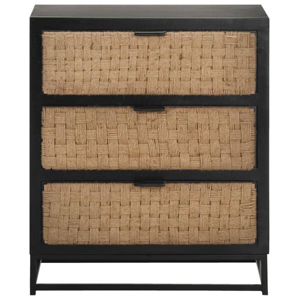 vidaXL Aparador de madera maciza de mango 60x35x70 cm