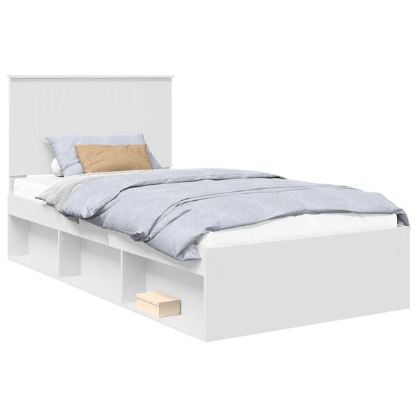 vidaXL Estructura de cama 100 x 200 cm Madera de pino macizo