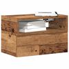 vidaXL Mesita de noche de pared madera vieja 45x26x28,5 cm
