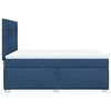 vidaXL Cama box spring con colch&oacute;n tela azul 140x200 cm