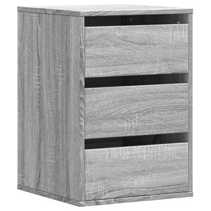 vidaXL Cajonera de esquina madera ingenier&iacute;a gris Sonoma 40x41x58 cm