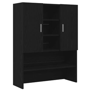 vidaXL Mueble para lavadora roble negro 70,5x25,5x90 cm