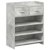vidaXL Armario Zapatero con caj&oacute;n Gris Hormig&oacute;n 73,5 x 36 x 92 cm