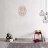 Homemania Adorno de pared Lion acero cobre 40x50 cm