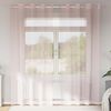 vidaXL Cortinas de gasa con ojales 2 uds rosa claro 140x225 cm