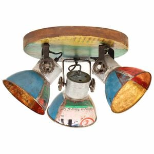 vidaXL L&aacute;mpara de techo industrial multicolor E27 42x25 cm