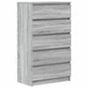 vidaXL Cajonera de madera contrachapada gris Sonoma 60x36x103 cm