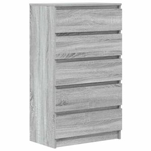 vidaXL Cajonera de madera contrachapada gris Sonoma 60x36x103 cm