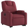 vidaXL Sill&oacute;n el&eacute;ctrico reclinable elevable de tela rojo tinto