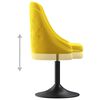 vidaXL Silla de comedor de terciopelo amarillo mostaza