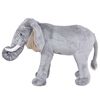 vidaXL Elefante de peluche de pie gris XXL