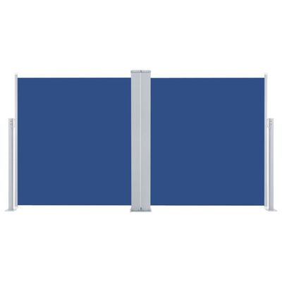 vidaXL Toldo lateral retráctil azul 120x600 cm