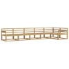 vidaXL Conjunto de sof&aacute;s de exterior 6 pcs Blanco 406 x 168,5 x 73 cm