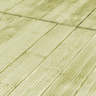 vidaXL Tablas para porche 12 uds 1,44 m² 1 m madera de pino impregnada
