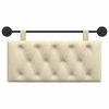 vidaXL Cabecera Colgante Crema 100 x 55 x 7 cm tela