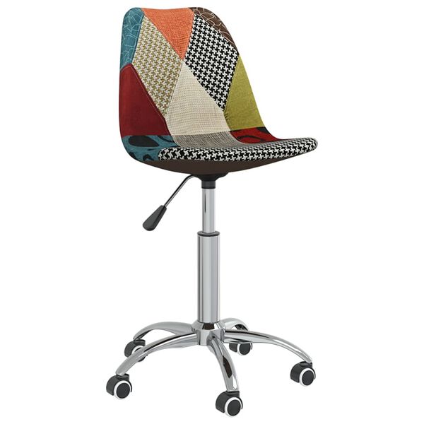 vidaXL Sillas de comedor giratorias 6 unidades tela de patchwork