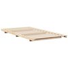 vidaXL Estructura de cama Marrón 90 x 210 cm Madera maciza de pino