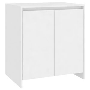 vidaXL Aparador de madera contrachapada blanco 70x41x75 cm