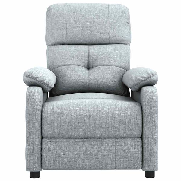 vidaXL Sill&oacute;n de masaje tela gris claro
