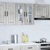 vidaXL Armario pared cocina puerta de cristal Lucca gris hormig&oacute;n