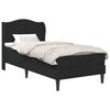 vidaXL Estructura de cama con cabecera Negro 90 x 190 cm Terciopelo