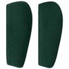 vidaXL Cabecero de terciopelo verde oscuro 163x23x78/88 cm