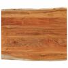 vidaXL Tablero de mesa rectangular borde natural acacia 100x80x3,8 cm