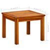 vidaXL Mesa de centro de jard&iacute;n madera maciza de acacia 45x45x36 cm