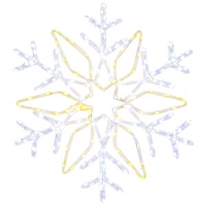 vidaXL Luces de Navidad de copo de nieve LOVIISA 140 LED Blanco fr&iacute;o