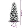 vidaXL &Aacute;rbol de Navidad artificial 180 cm PVC y Pl&aacute;stico y Acero y PE