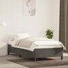 vidaXL Estructura de cama sin colch&oacute;n terciopelo gris oscuro 90x190 cm