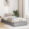 vidaXL Estructura de Cama Ottoman Gris Sonoma 193 x 120 x 25 cm