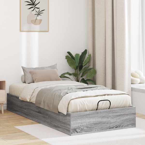 vidaXL Estructura de Cama Ottoman Gris Sonoma 193 x 120 x 25 cm