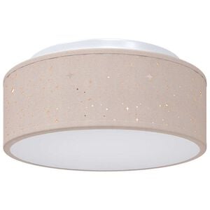 vidaXL L&aacute;mpara de techo con focos Taup&eacute; 30 x 30 x 13,5 cm tela