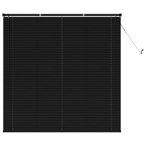 vidaXL Persiana Veneciana Manual Ajustable Negro 150 x 150 cm PVC