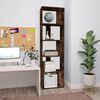 vidaXL Estanter&iacute;a de madera contrachapada roble ahumado 45x24x160 cm