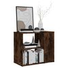 vidaXL Armario auxiliar madera contrachapada roble ahumado 60x30x50 cm