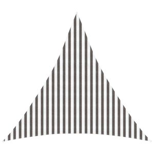 vidaXL Toldo Vela 4 x 4 x 4 m HDPE Triangular Gris claro y blanco.