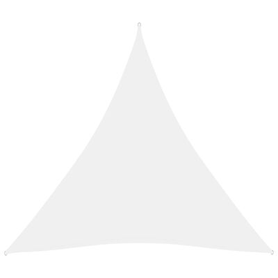 vidaXL Toldo de vela triangular tela Oxford blanco 3,6x3,6x3,6 m