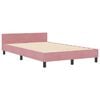 vidaXL Cama tipo Box Spring con cabecera Rosa 120 x 200 cm Terciopelo