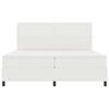 vidaXL Cama Box Spring LED Crema y 200 x 200 cm Tela de Pana