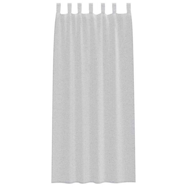 vidaXL Cortina de Voil&eacute; 2 pcs Gris Claro 225 x 140 cm Poli&eacute;ster
